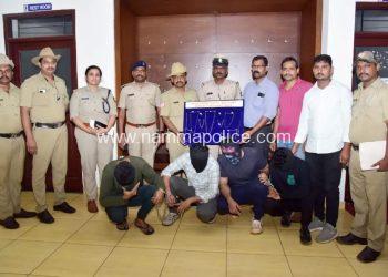 ದುಬೈನಲ್ಲಿ ಕೆಲಸ ಅಂತ ಸುಳ್ಳು ಹೇಳಿ ಮಂಗಳೂರಿನಲ್ಲಿ ಕಳ್ಳತನದ ದಂಧೆಯಲ್ಲಿ ತೊಡಗಿ ಹಣ ಮಾಡುತ್ತಿದ್ದ ಕಳ್ಳರನ್ನು ಮಂಗಳೂರು ಪೊಲೀಸರು ಬಂಧಿಸಿದ್ದಾರೆ.