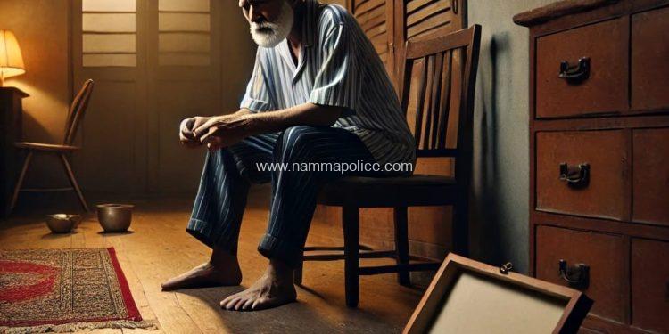 ವೃದ್ಧರೊಬ್ಬರ ಆರೈಕೆಗೆ ಬಂದವ ಚಿನ್ನಾಭರಣ ಕದ್ದು ಪರಾರಿ.