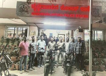ಬ್ಯಾಂಕ್‌ಗಳಿಂದ ಚಿನ್ನಾಭರಣ ಹಾಗೂ ಹಣವನ್ನು ಡ್ರಾ ಮಾಡಿಕೊಂಡು ಹೋಗುತ್ತಿರುವವರನ್ನು ಹಿಂಬಾಲಿಸಿ, ಹಣ ಹಾಗೂ ಚಿನ್ನಾಭರಣಗಳನ್ನು ದೋಚುತ್ತಿದ್ದ ಹೊರರಾಜ್ಯದ ಇಬ್ಬರು ವ್ಯಕ್ತಿಗಳ ಬಂಧನ.