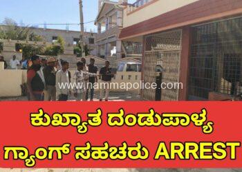 ತಿರುಮಲ ಶೆಟ್ಟಿ ಹಳ್ಳಿಯ ಪೊಲೀಸರ ಕಾರ್ಯಾಚರಣೆ ಕುಖ್ಯಾತ ದಂಡುಪಾಳ್ಯ ಗ್ಯಾಂಗ್ ನ ಸಹಚರರ ಬಂಧನ