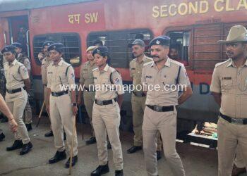 Enhanced Security Measures at Key Railway Stations in SBC Division by RPF and GRP