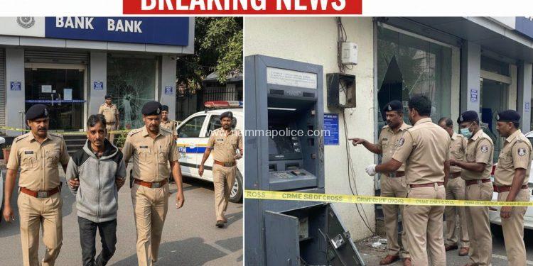 ಬ್ಯಾಂಕ್ ಹಾಗೂ ಎಟಿಎಂ ಕಳವು ಯತ್ನ ಪ್ರಕರಣದ ಆರೋಪಿ 24 ಗಂಟೆಯೊಳಗೆ ಬಂಧನ