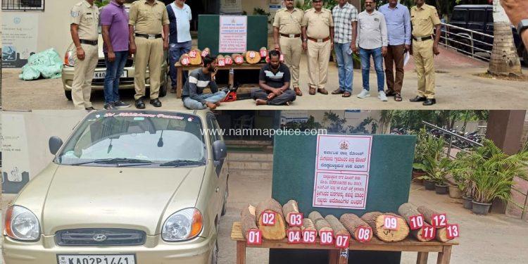 ಶಾಲಾ ಅವರಣದಲ್ಲಿನ ಗಂಧದ ಮರ ಕಳವು,ಆರೋಪಿಗಳಿಂದ 200 ಕೆ.ಜಿ ಗಂಧದ ತುಂಡುಗಳ ಜಪ್ತಿ