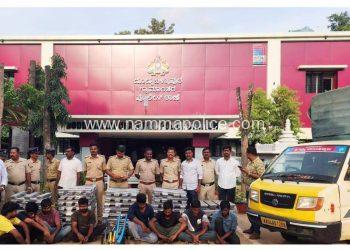 ಅಲ್ಯೂಮಿನಿಯಂ ಕೇಬಲ್ ಕಳ್ಳತನ ಪ್ರಕರಣ ಭೇದಿಸಿದ ದೊಡ್ಡಬಳ್ಳಾಪುರ ಗ್ರಾಮಾಂತರ ಪೊಲೀಸರು,8 ಮಂದಿ ಬಂಧನ